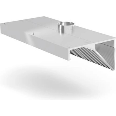 HENDI Nástěnná šikmá digestoř s osvětlením 1200x700x450 mm