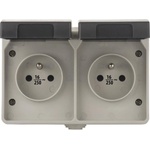 EMOS Екстериорен контакт french 250v/16a ip44 2z (ems383)