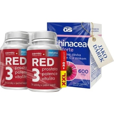 Cemio RED3 XXL 2 x 90 + 30 kapslí