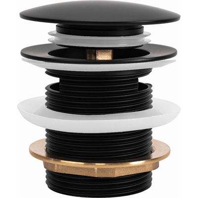 Rea Вана Изпускателен клапан Rea Black 6cm (REA-W2006)