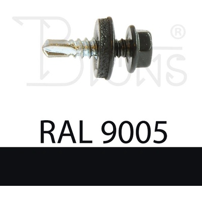 KLIMAS Samovrtný šroub TEX 4,8 x 19 černý RAL 9005 – Hledejceny.cz