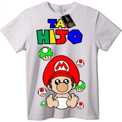 NOONEBRAND Тениска Бебе Mario с TA HIJO - XS, Black