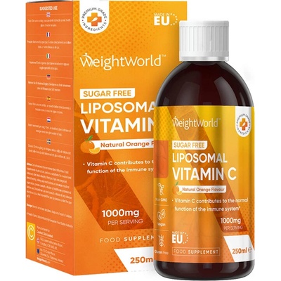 WeightWorld Витамин С (липозомен) 1000 mg 250 ml, с вкус на портокал | WeightWorld (126356 WW)