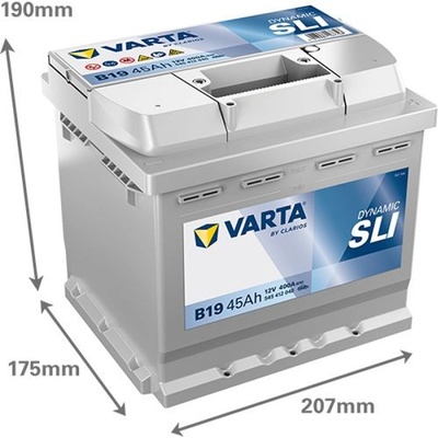 VARTA B19 Black Dynamic 45Ah 400A right+ (545 412 040 3122)
