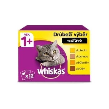 Whiskas drůbeží výběr ve šťávě 12 x 85 g