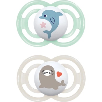 MAM Perfect 6+ months биберон Mint/ Grey 2 бр