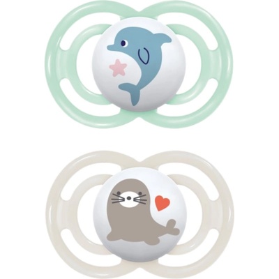 MAM Perfect 6+ months биберон Mint/ Grey 2 бр