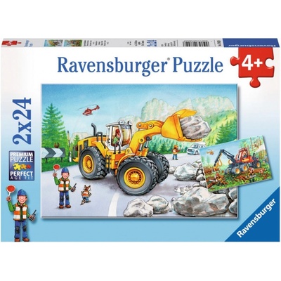 Ravensburger Stroje v akci 2 x 24 dielov