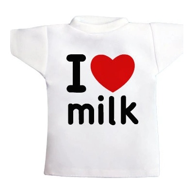 Tričko na láhev I Love milk
