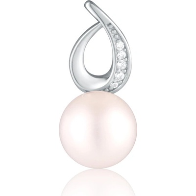 JVD Dámský stříbrný přívěsek s růžovou perlou SVLP0953SH2P100
