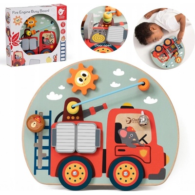 Teddies edukačná doska hasiči