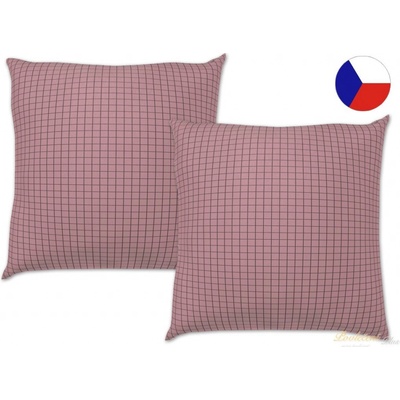 Povlečení Plus bavlna polštář Exclusive Kare růžové 50x50