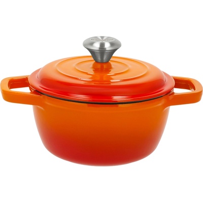 Silvercrest Liatinový hrniec Premium, 16 cm oranžová 100409320