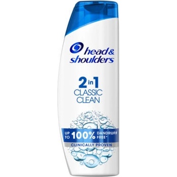 Head & Shoulders Classic Clean 2 v 1 šampón proti lupinám čistý a šetrný k vlasovej pokožke 400 ml