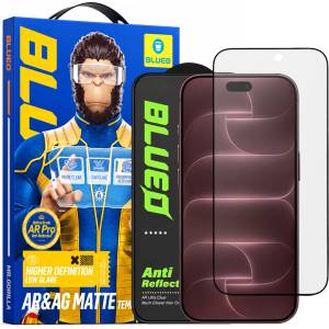 Blueo Стъклен протектор за iPhone 18 Pro Max - Anti-Reflective Matte HD Glass - Blueo - Черен