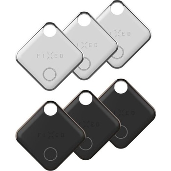 FIXED Tag Find My (6ks) černý+bílý FIXTAG-6PACK-BKWH