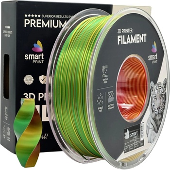 Smart Print FG-S105-E1, 3D филамент, PLA Silk, Tri Color, Red, Yellow, Green, 1kg, 1, 75mm (FG-S105-E1)