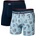 Saxx Мъжко синтетично термобельо Saxx Vibe Xtra Boxer Brief Fly 2-Pack Synthetic base layer - High Brow Low Life / Navy (014-2280-0411)