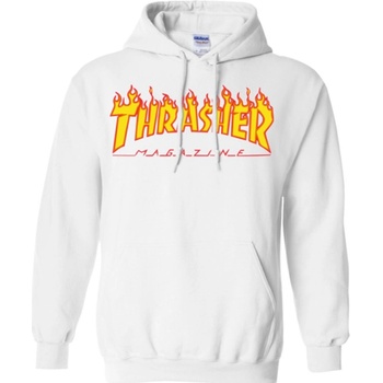 Thrasher Flame Logo Hood grey
