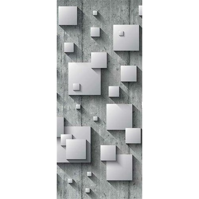 IMPOL TRADE 3030 VET Vliesová fototapeta 3D čtverce rozměr 91 cm x 211 cm