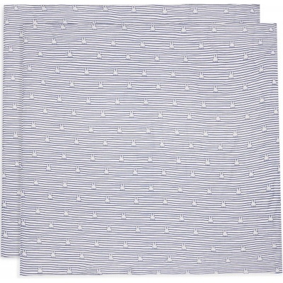 Jollein zavinovacie 2ks 115x115 cm Miffy Stripe Navy