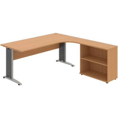 OFFICE PRO s.r.o. HOBIS kancelársky stôl pracovný, zostava ľavá - CE 1800 HL, buk