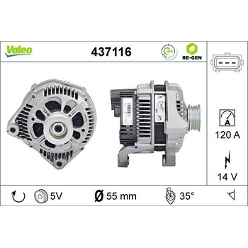 Generátor VALEO 437116