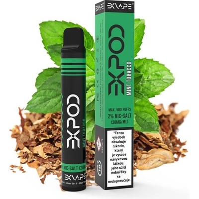 Exvape Expod Mint Tobacco 20 mg 500 potáhnutí 1 ks