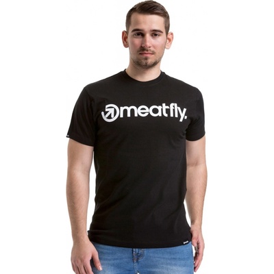 Meatfly Logo T shirt H Black