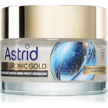 Astrid Hyaluronic Gold нощен крем против бръчки с протеини 50ml