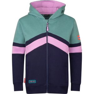 TROLLKIDS Детско яке за тренировка Trollkids Girl's Flekkefjord Jacket Training jacket - Deep Violet / Dusty Teal / Light Violet - размер 116 (EU) (704-5510-0114)
