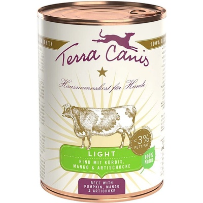 Terra Canis Light Beef with pumpkin mango & artichoke 400 g