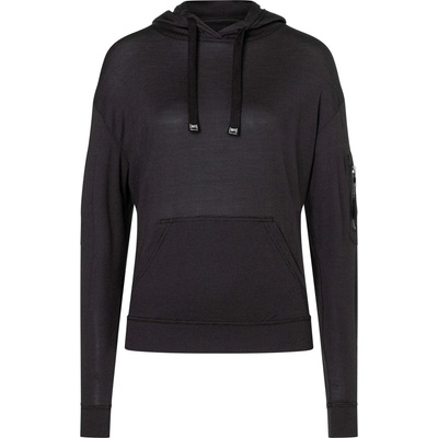 super. natural Дамски вълнен пуловер super. natural Women's Air Hoodie - Jet Black (105-7094-0212)