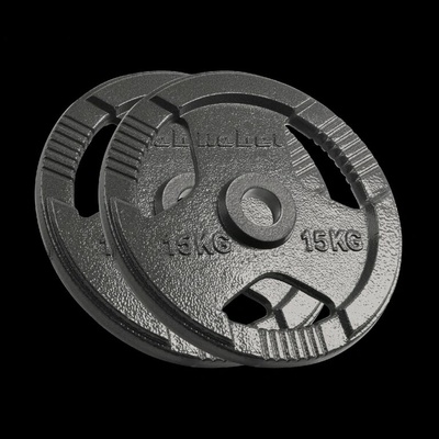 REBEL ACTIVE Oceľová olympijská záťažová sada 2 x 15 kg 51 mm