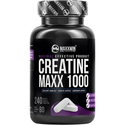 MAXXWIN Creatine MAXX 1000 | Chewable [240 Таблетки] Зелена ябълка
