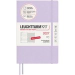 Leuchtturm1917 Weekly Calendar 2027 Medium (A5) with Notebook - German Diary, Lilac, Softcover, January-December 2027, Weekly Overview on the Left + Notes Page on the Right - 400065 (400065)
