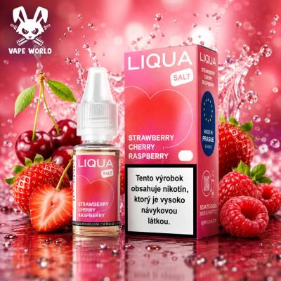 Liqua Salt Strawberry Cherry Raspberry 10 ml 10 mg
