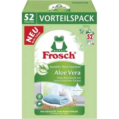 Frosch Sensitive univerzálny prací prášok Aloe Vera 3,4 kg 52 praní