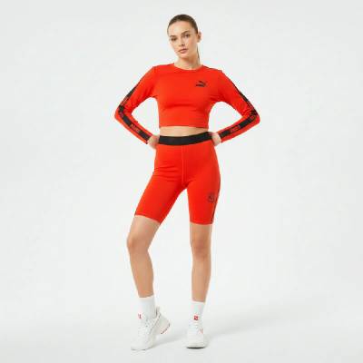 PUMA VOGUE x Tight Dámské kraťasy Fiery Red