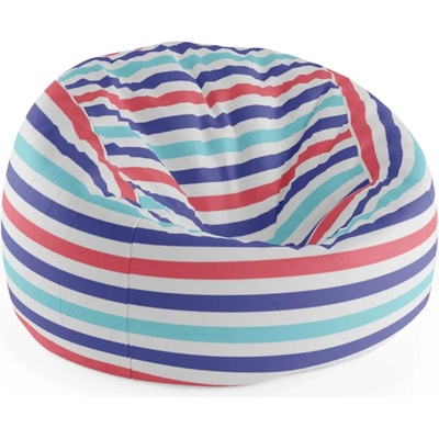 Sablio Sedací vak Cocoon Barevné veselé pruhy75 x 45 x 35 cm