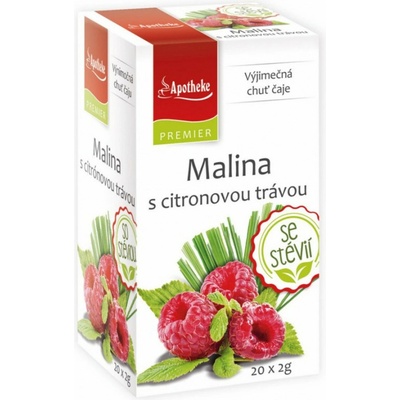 Apotheke Malina s citronovou trávou STEVIE 20 x 2 g