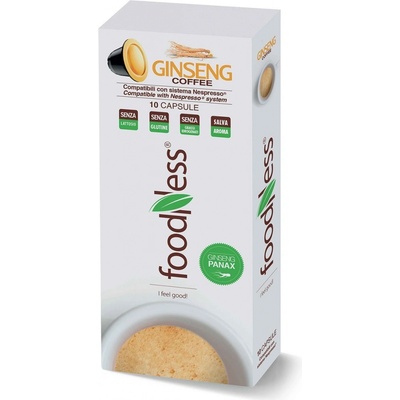 FOODNESS ŽENŠENOVÁ KÁVA KVAPSLE DO NESPRESSO 10 KUSOV
