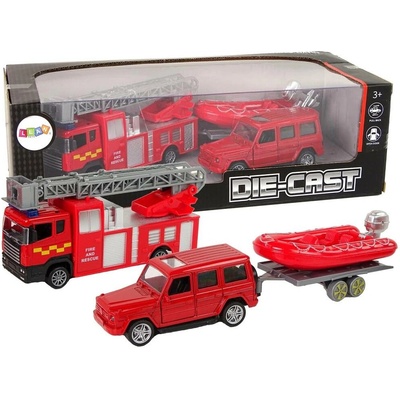LEANToys Sada hasičských aut C13311-uniw