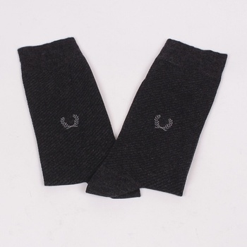 Мъжки чорапи в графитено-сив цвят с бродерия