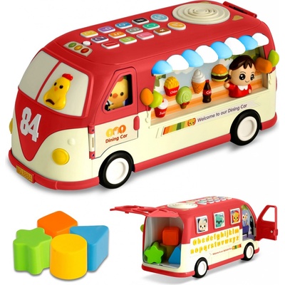 Ricokids Interaktívna hračka Autobus RK-741 červený
