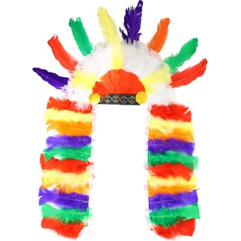 Rappa Indiánska náčelnícka čelenka farebná