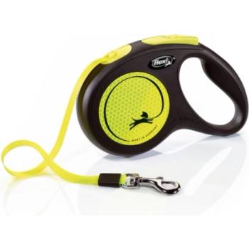 Image 1 of flexi Classic Neon L -Автоматичен повод за кучета 5м лента, до 50кг - светлоотразителен