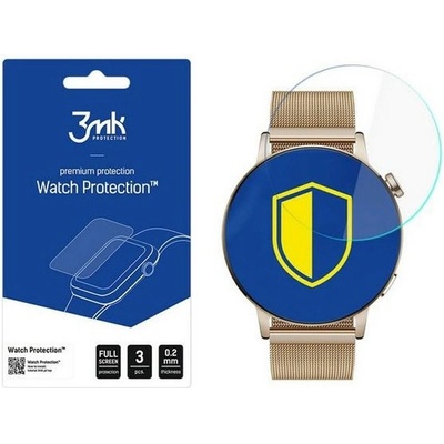3mk Самовъзстановяващо се защитно покритие за дисплея на Huawei Watch GT 3 42мм (прозрачен) - 3MK ARC Watch Screen Ptotection (3 броя) (3MK2292)