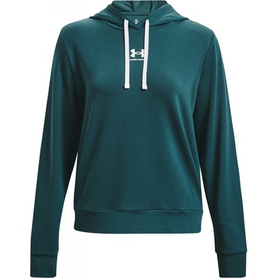 Under Armour Rival Terry Hoodie mikina 1369855-722 zelená