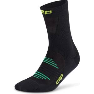 CEP Дамски чорапи за бягане CEP Women's Pro Run Ultralight Socks Mid Cut Running socks - Black - размер II (201-9128-0111)
